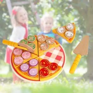 소근육발달 수세기놀이 토핑 원목 피자 27P 조카선물 생일선물 소꿉놀이