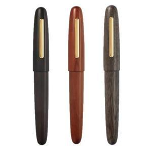고품질 진하오 9056 천연 나무 만년필 수제 이리듐 파인 0.6mm 선물용 잉크펜