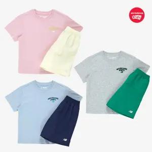 백화점정품 뉴발란스 키즈 상하복 세트 셋업 선물 STELLAR PLAY GROUND_CP싱글+타슬란 반팔셋업 (NK9YG2501