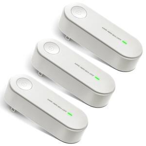 냄새 오염 물질 제거를 위한 Qualirey 3Pcs 공기 청정기 플러그 인 에어 이오나이저 휴대용 음이온 발생기 필터리스 홈 프레시너 필터 클리너 먼지 카룸 침실 화장실 사무실