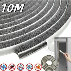 문짝 창문 방풍 먼지 방음 도장 스트립, 자체 접착 홈 옷장 갭 필러 브러시 10m, 신제품