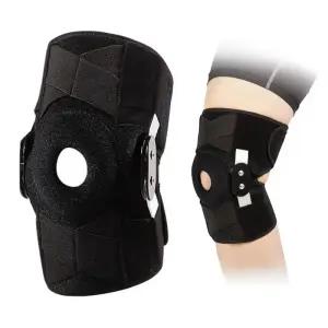 등산 무릎보호대 러닝 헬스 아대 스포츠 무릎 받침대 통기성 슬리브 지원 조정 가능한 강철 플레이트가있는