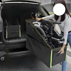 블랙 대형 휴대용 자전거 보관함 정리함 트렁크 수납함