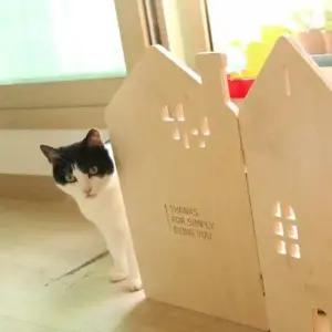 반려견파티션 까비 굴뚝하우스 반려동물 가림막 미니파티션 3단(B)