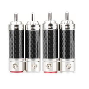 FURUTECH CF-102(R) 탄소 섬유 고급 RCA 플러그 자기 제거 핸들 없음