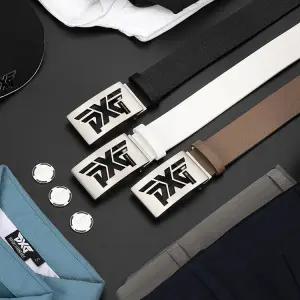 피엑스지 남성 골프 벨트 화이트/ 블랙