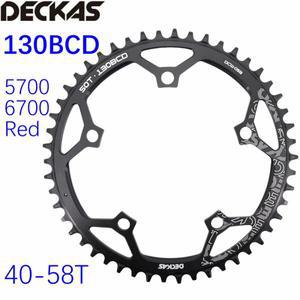 Deckas 체인링 130 BCD 라운드 Shimano 호환 5700 T 도로 자전거 Sram Red 접이식
