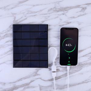 USB 휴대용 태양광 패널 5W 6V 태양광 패널 충전기 모바일 폰/3-5V 배터리 충전용 단결정 전원 비상 패널