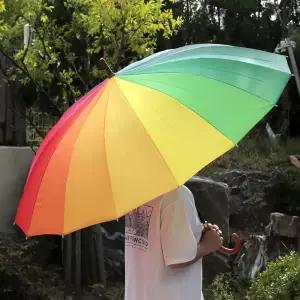 장우산 뤼미에르 장대우산 레인보우 16K 12K우산