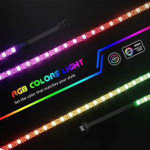 WS2812 5V 3핀 마더보드 동기화 RGB LED 스트립 PC 케이스 DIY 색상 변경 숨쉬기 효과 앰비언트 라이트