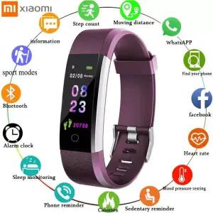 스마트 워치 손목 밴드 Xiaomi 팔찌 남성 여성 심박수 혈압 모니터 피트니스 트래커 스포츠 Smart시계