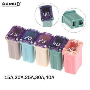 차량용 미니 스퀘어 퓨즈 PEC 차량용 퓨즈 튜브 방수 퓨즈 박스 소켓 액세서리 15A 20A 25A 30A 40A 1 개