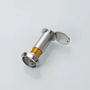 현관문 외시경 렌즈 출입문 도어폴 투시경 16mm 은색