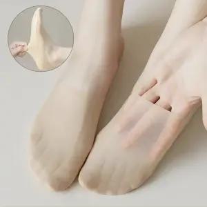 얇은 덧신양말 여성 여름 아이스 쿨 페이크삭스 미끄럼방지 시원한 투명 덧신 9컬러