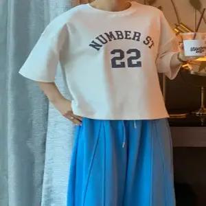 투웬 피치스판 세미크롭 반팔 (3 color)