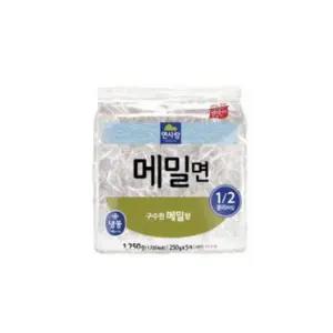 [셀러허브]면사랑 냉동 구수한 메밀면 250g 5입 반개면 (S48198412)