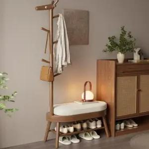 신발장의자 현관 나무 옷걸이 벤치의자 스탠드 원목