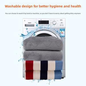 휴대용 12V DC 전기 담요 자동차 캠핑용 안전하고 따뜻한 싱글 또는 더블 사이즈