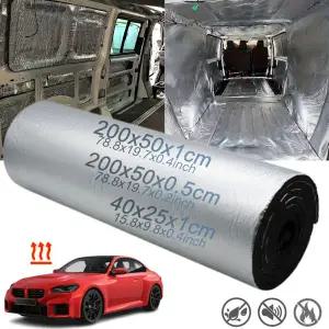 호환  2000x500mm 250x400mm 자동차 방음 매트 5mm 10mm 두께 전문 열 소음 차단 후드 루프 도어 벽용