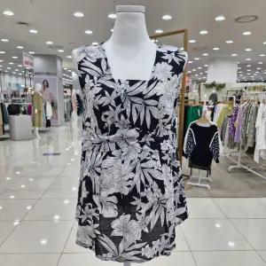 [비비안]레이온 면혼방 여성 꽃나시 상의 EZ1712_SH