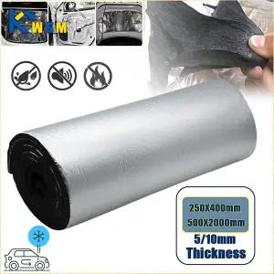 호환  자동차 방음 매트 5mm 10mm 열 소음 차단 패드 2000x500mm 250x400mm 후드 루프 도어 벽 음향 폼