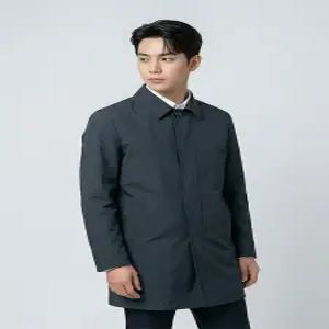 [BY파크랜드][오스틴리드]기본에리 그레이 라이너 탈착 코트-A1KA2210772B