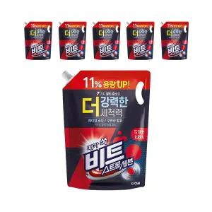 비트 스트롱세븐 액체세제 일반드럼겸용 리필 2.22L, 6개