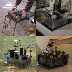 CAMPINGMOON CK-24 아웃도어 IGT 테이블 유닛 조합 다기능 물 필터 바구니 304 스테인리스  보관망 케이지