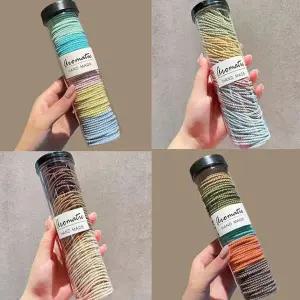 무매듭 쫀쫀 헤어끈 머리끈 100개입 1세트