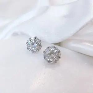 다이아몬드 주얼 다이아 꽃 클러스터 스터드 귀걸이 드레스귀걸이