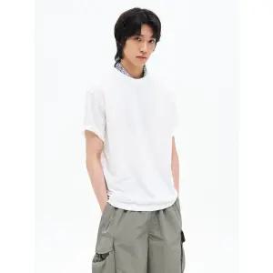 에잇세컨즈 남성 쿨터치 티셔츠 화이트 455642LY51