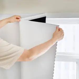 방한커튼 100 암막 커튼 벨크로 커튼은 펀칭 붙여넣을 수 침실 거실 지하실 자외선 차단 단열용 휴대용