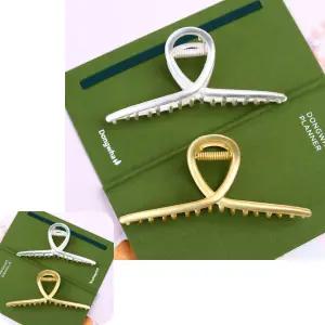 꼬임 빅사이즈 집게핀 반묶음머리핀 헤어핀 메탈 올림