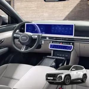 현대 투싼 NX4 F L 자동차 내비게이션 보호필름 논글레어 무광 눈부심방지 저반사 액정보호