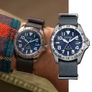 본사AS가능 시티즌 프로마스터 BJ7150-09L GMT 에코드라이브 남성나토시계