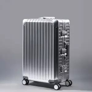 [알벡스]티탄 알루미늄 100 실버 기내용 여행용 캐리어 소형 중형 대형 수하물 20 24 26 29인치 TSA락