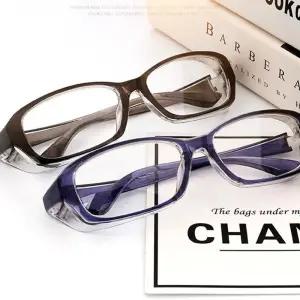 안전 오염방지 안경 투명 뿔테 보호 안전고글 비말 차 ogz6+6YDw