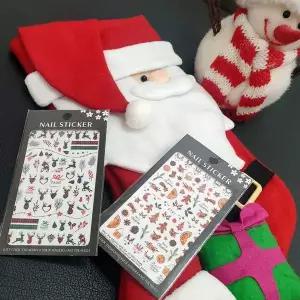 네일 데코스티커 크리스마스 젤네일 페디 스티커