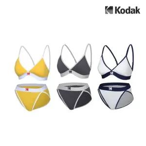 비밀특가 코닥 레트로 배색 파이핑 브라팬티 6종세트 881895