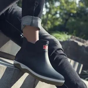 배달 오토바이 레인부츠 작업화 방수 안전 남자장화 Nvc2+7zCp