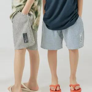 남녀공용 아동 유아 주니어 성인 스트라이프 바지 반바지 코코 팬츠