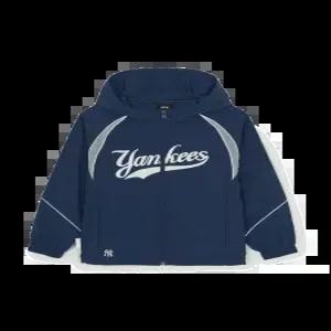 MLB 키즈 스포티브 바시티 스트레치 홑겹 바람막이 뉴욕양키스 NAVY 7AWJV0163 50NYS