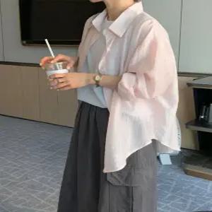 쿨 베리바닐라 텐셀 여리핏 셔츠 (2 color)