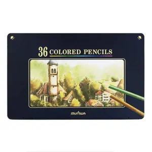 문화 TID312Y3 36색 고급 색연필 틴 문화색연필세트 36색색연필