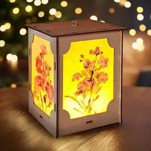 만들기 DEZ120W9 압화 스티커 LED 무드등