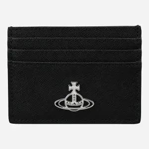 [비비안 웨스트우드]6S 54030006W L001N N401 로고 플랫 카드 지갑 블랙