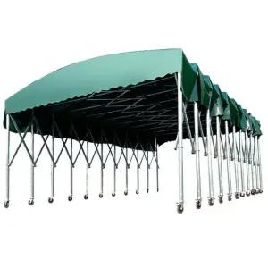 조립식주차장 슬라이딩 차양막 하우스텐트 가림막 차고지 캐노피 파고라