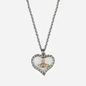 [비비안 웨스트우드]6S 63020103 P556 페트라 하트 펜던트 목걸이 실버