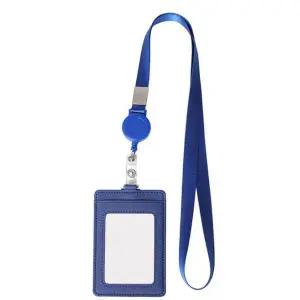TBZ 릴홀더 목걸이형 지갑형 사원증케이스 블루 명함보관