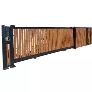 가드 담장 주차장 가림막 대문 울타리 주택 펜션 레일 슬라이딩 펜스 대나무